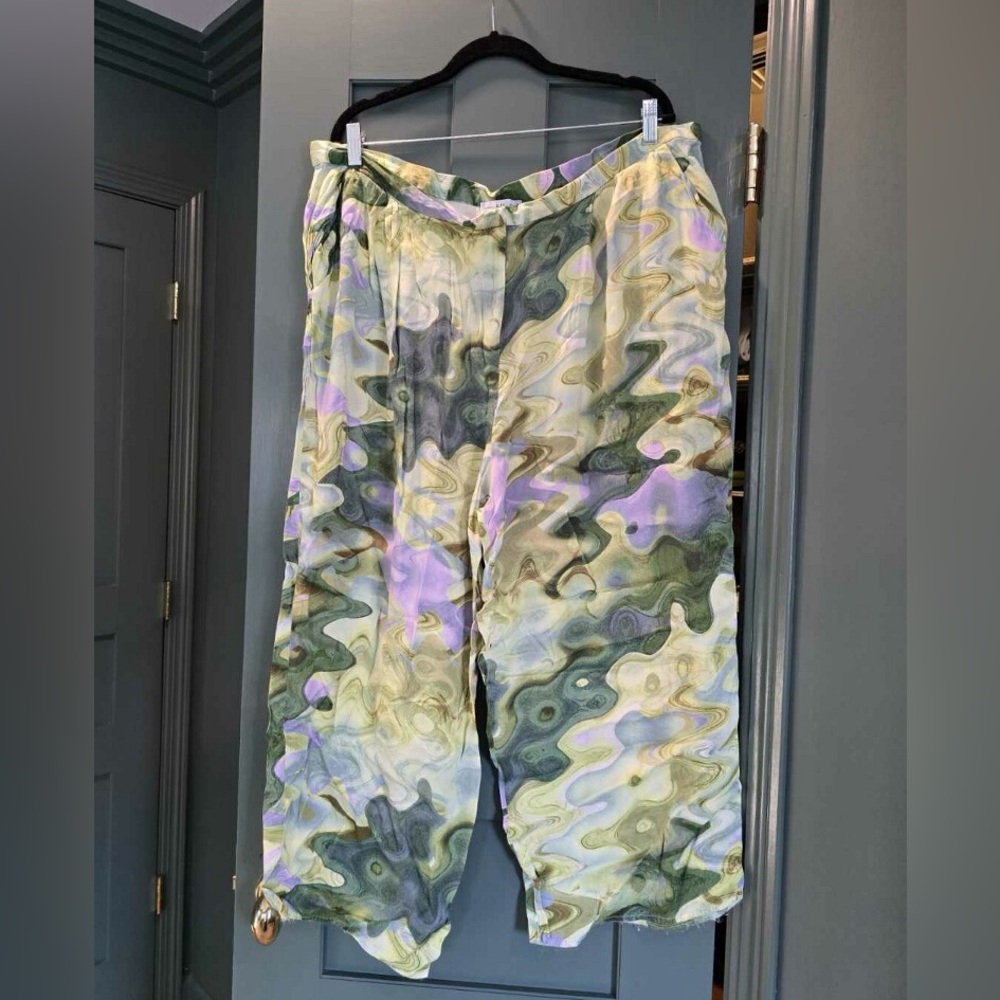 Never Fully Dressed Multicolor Wide Leg Pants